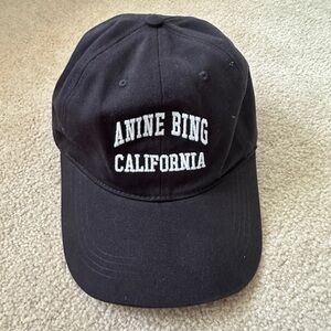 Anine Bing Embroidered Logo Baseball Cap